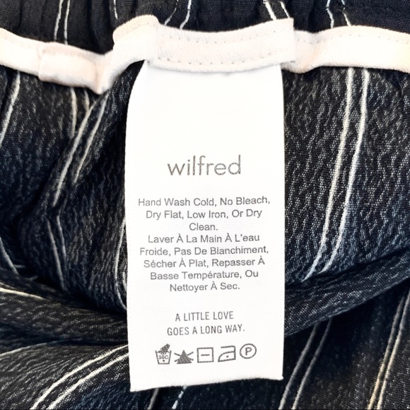 Aritzia Wilfred Faun Pants in Black/Oak, Full Length Long Version - Picture 11 of 11